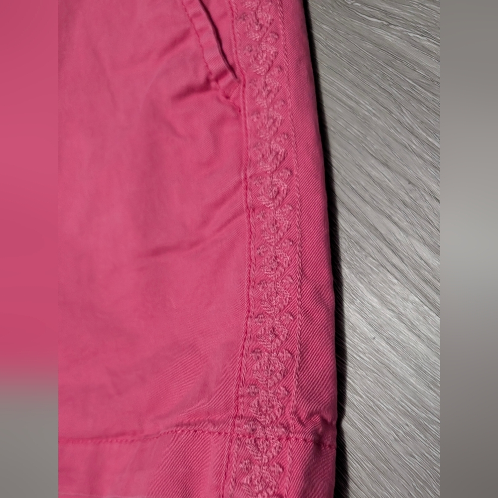 GAP Hot Pink Mid-Rise Cotton Bermuda Shorts - Picture 3 of 4
